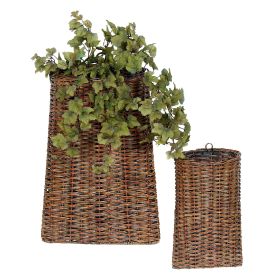 Baskets (Set of 2) 12"H, 18"H Rattan