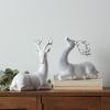 Modern Deer (Set of 2)10"H,13.5"H Polystone