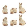 Rabbit (Set of 6) 9"H Terracota