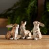 Rabbit (Set of 6) 3"H, 3.5"H Polystone