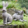 Rabbit (Set of 2) 7"H, 14"H Polystone/Resin