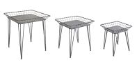 Tray Table (Set of 3) 19.5"H, 22.5"H, 26.5"H Metal