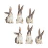 Rabbit (Set of 6) 6.5"H Resin