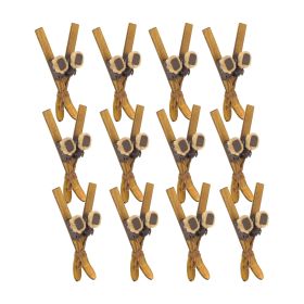 Ski and Boot Ornament (Set of 12) 9"H Wood