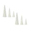 Tree (Set of 6) 5.75"H, 9"H, 11.5"H Resin