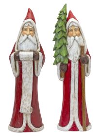 Santa (Set of 2) 37.5"H Resin