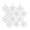 Jewel Snowflake (Set of 12) 3.5"H Iron/Glass