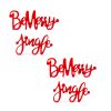 Be Merry and Jingle Sign (Set of 4) 9.5"L x 5.5"H, 12.75"L x 5"H Resin