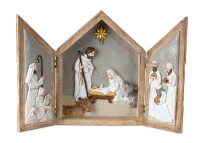 Nativity Box 16"L x 10.5"H Resin