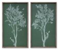 Tree Print (Set of 2) 17.75"L x 31.5"H MDF/Wood