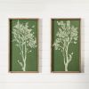 Tree Print (Set of 2) 17.75"L x 31.5"H MDF/Wood