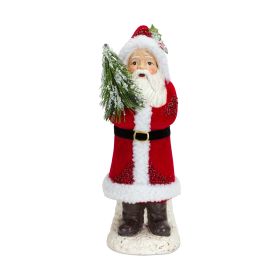 Santa (Set of 2) 12.25"H Paper Pulp