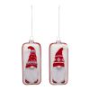 Gnome Ornament (Set of 12) 6.25"H Glass