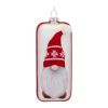 Gnome Ornament (Set of 12) 6.25"H Glass