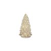 LED Tree (Set of 4) 6.5"H, 7.75"H, 10"H, 12"H Glass 6 Hr Timer  2 AA Batteries Not Included