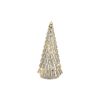 LED Tree (Set of 4) 6.5"H, 7.75"H, 10"H, 12"H Glass 6 Hr Timer  2 AA Batteries Not Included