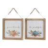 Pumpkin Frame (Set of 2) 11.75"SQ MDF/Paper