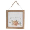 Pumpkin Frame (Set of 2) 11.75"SQ MDF/Paper