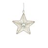 Star Ornament (Set of 12) 4"H, 5.75"H Iron/Glass Bead