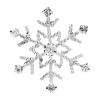 Snowflake Candle Pin (Set of 6) 2" Iron/Glass