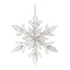 Snowflake Ornament (Set of 6) 17.5"H Wood