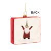 Gnome Ornament (Set of 12) 3.75"H Glass