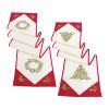 Tree and Wreath Table Runner (Set of 2) 72"L x 13.5"W Polyester