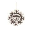 Snowflake Ornament (Set of 12) 4.25"H, 4.5"H, 5"H Plastic