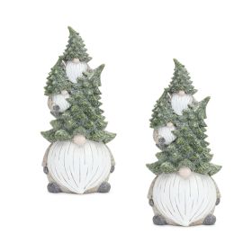 Triple Gnome Stack (Set of 2) 11.75"H Resin