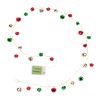 LED Sleigh Bell Garland (Set of 12) 5'L Plastic/Metal