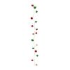 LED Sleigh Bell Garland (Set of 12) 5'L Plastic/Metal