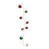 LED Sleigh Bell Garland (Set of 12) 5'L Plastic/Metal