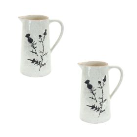 Pitcher (Set of 2) 10"H Ceramic