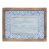 Framed Recipe Card (Set of 4) 13.5"L x 10.25"H MDF/Wood