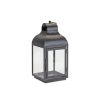 Lantern (Set of 2) 6.5"L x 13.75"H, 9"L x 19.75"H Iron/Glass