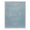 Farm Sign (Set of 2) 14"L x 18"H Metal