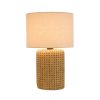 Table Lamp 18"H Cement/Linen