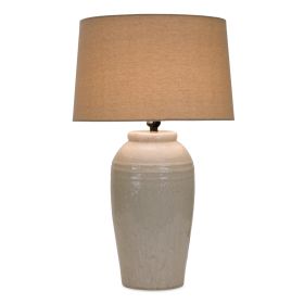 Table Lamp 25.5"H Terra Cotta/Linen