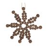 Snowflake Ornament (Set of 12) 4.75"D, 6.75"D Wood