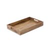 Tray (Set of 2) 15"L x 9.75"W, 18.25"L x 11.75"W Wood