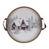 Winter Scene Tray (Set of 2) 14"D, 15.75"D MDF/Wood