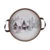 Winter Scene Tray (Set of 2) 14"D, 15.75"D MDF/Wood