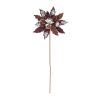 Poinsettia Stem (Set of 2) 27"H Polyester