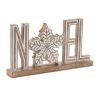 Joy and Noel Sign (Set of 4) 6.75"L x 4.5"H, 8.5"L x 4.5"H Resin