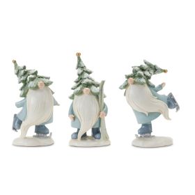 Gnome w/Skis and Skates (Set of 3) 7.25"H Resin