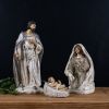 Holy Family (Set of 3) 3"H, 8"H, 11.75"H Resin