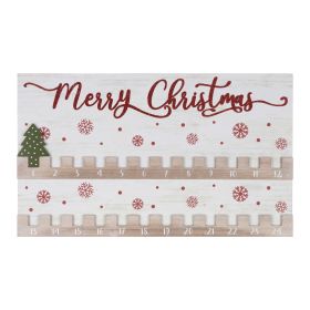 Christmas Countdown 20"L x 12"H MDF