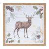 Deer and Cardinal Frame (Set of 2) 10.25"SQ Plastic/MDF