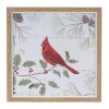 Deer and Cardinal Frame (Set of 2) 10.25"SQ Plastic/MDF