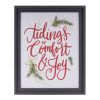 Joy and Tidings Frame (Set of 2) 14.25"L x 17.75"H MDF